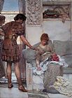 Sir Lawrence Alma-tadema Famous Paintings - A Silent Greeting
